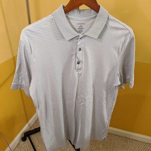 Walmart Grey and White Stripped Polo Shirt 18